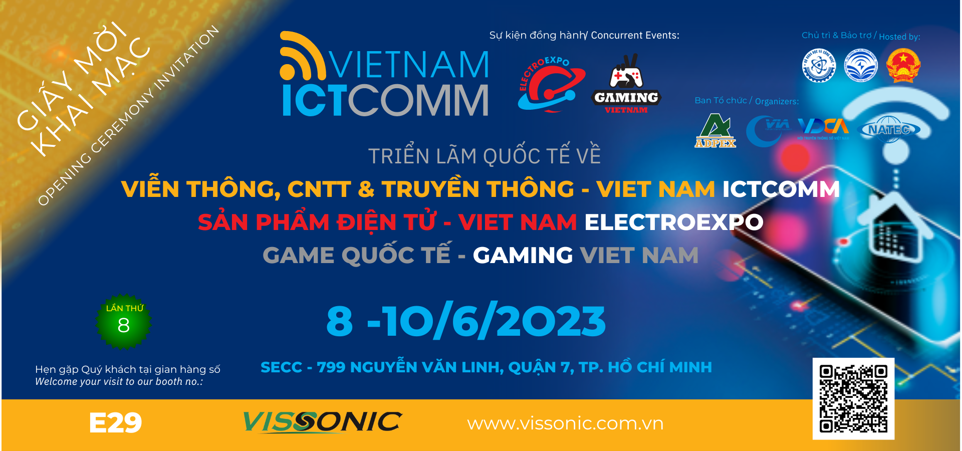 THƯ MỜI THAM DỰ TRIỂN LÃM VIETNAM ICTCOMM 2023