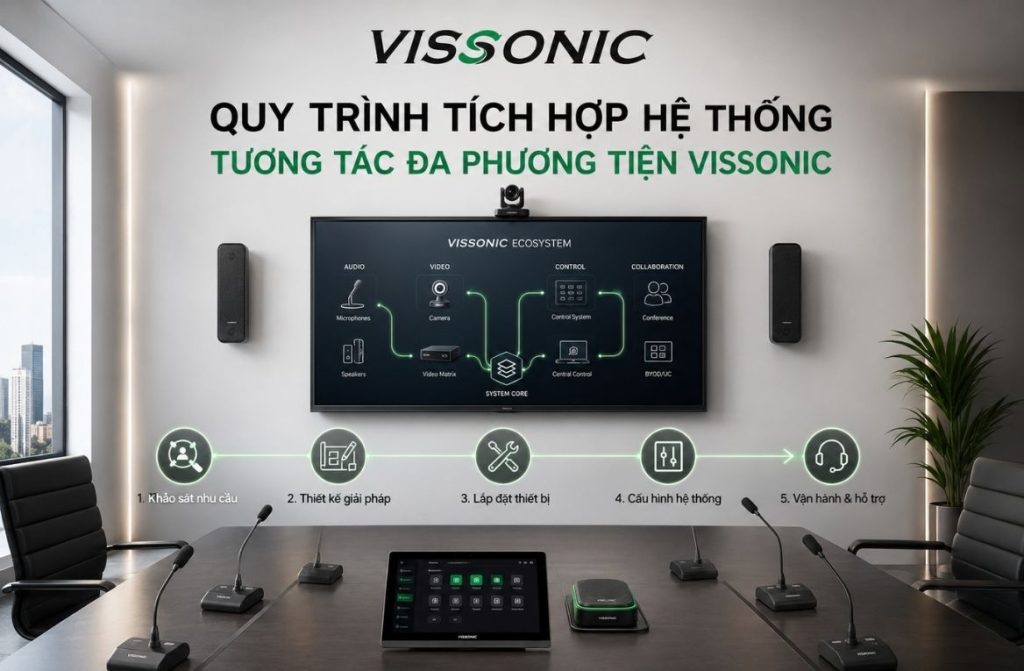 Quy trình tích hợp hệ thống tương tác đa phương tiện Vissonic