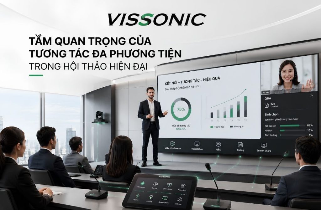 Tầm quan trọng của tương tác đa phương tiện trong hội thảo hiện đại