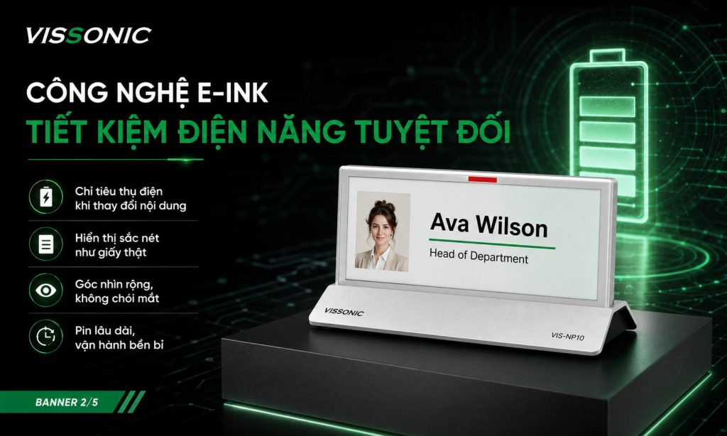 Bảng Tên Điện Tử E-ink