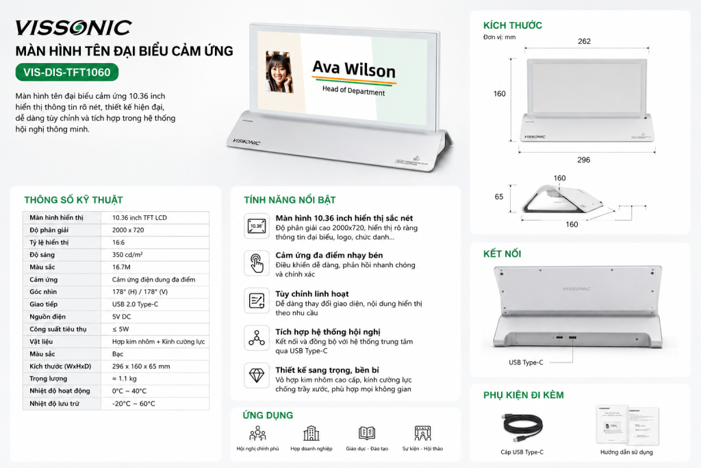 Cách chọn bảng tên điện tử cao cấp của Vissonic