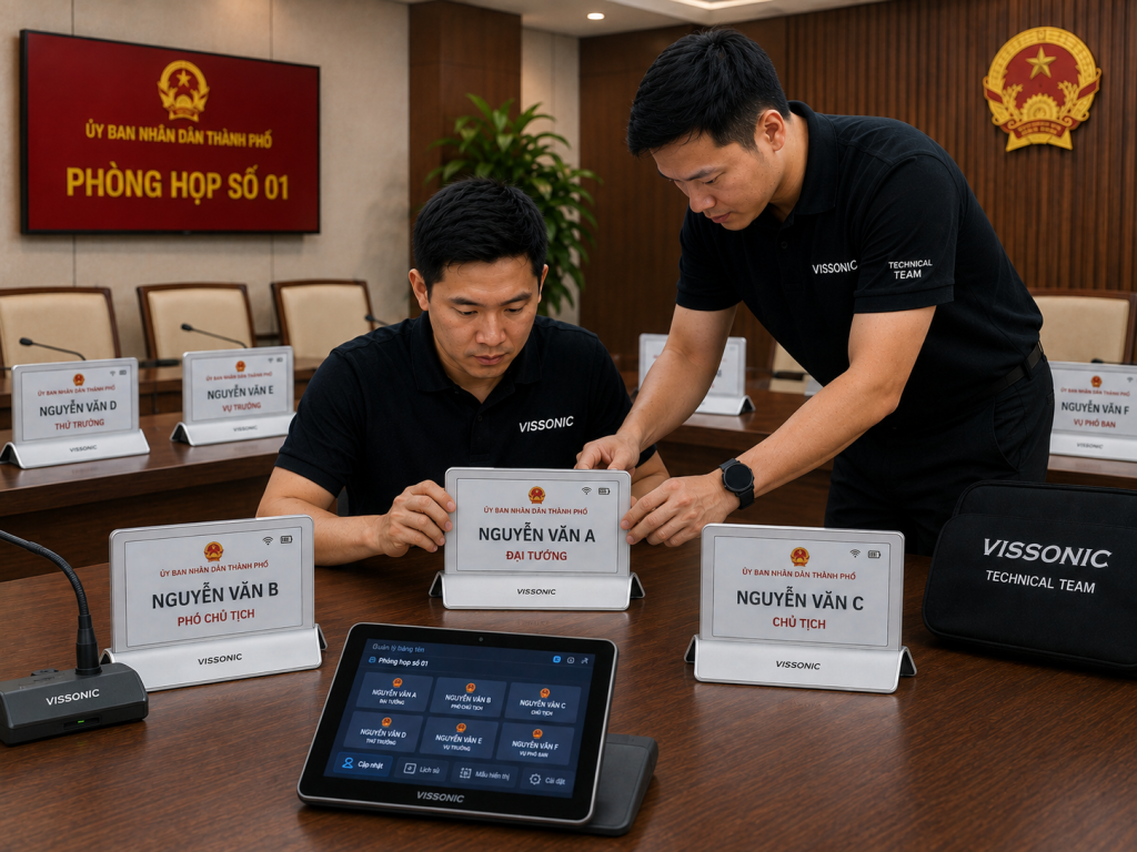 Kiểm tra tình trạng của bảng tên VIS-NP10-W