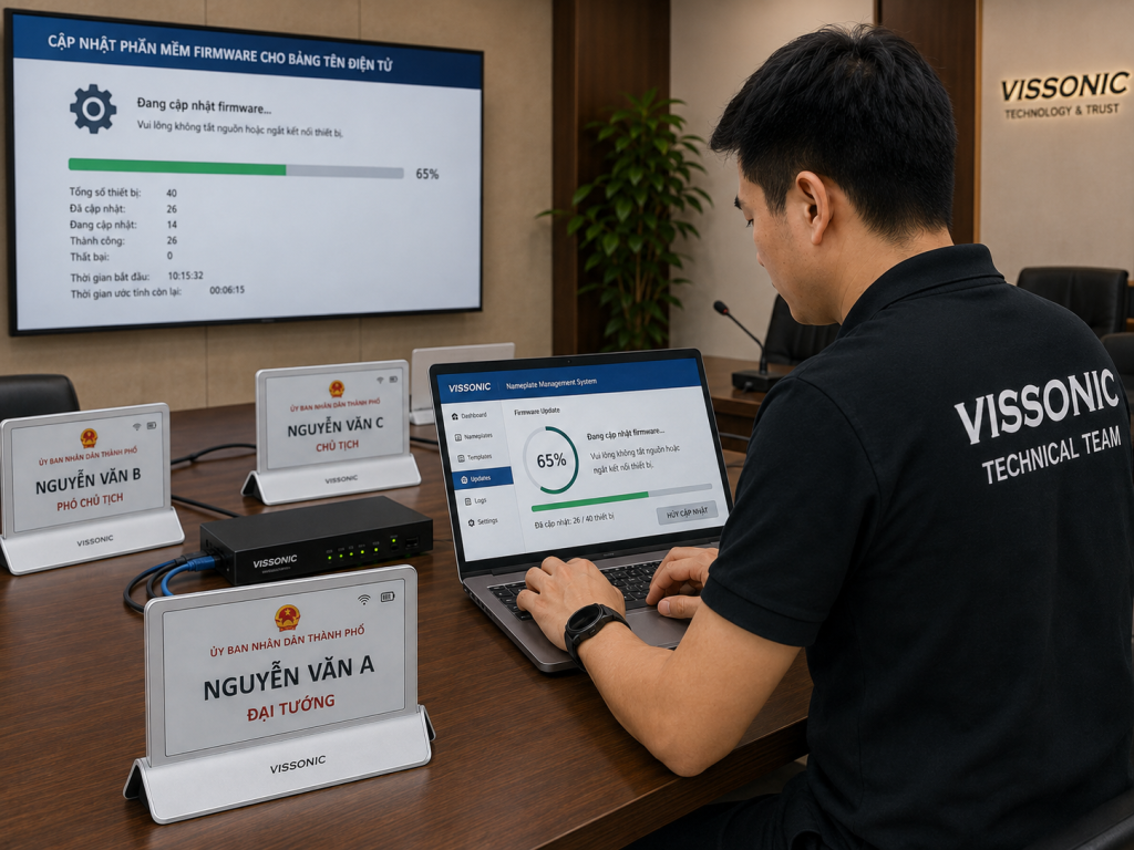 Update phần mềm firmware trên máy chủ