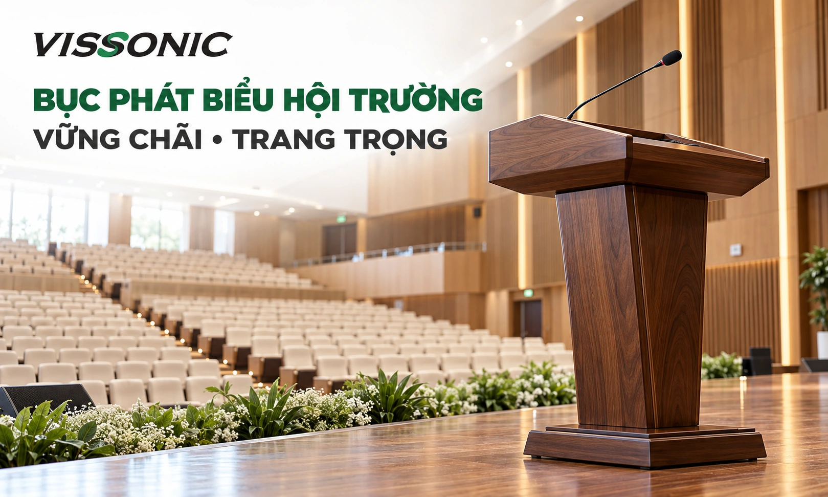 kích thước bục phát biểu