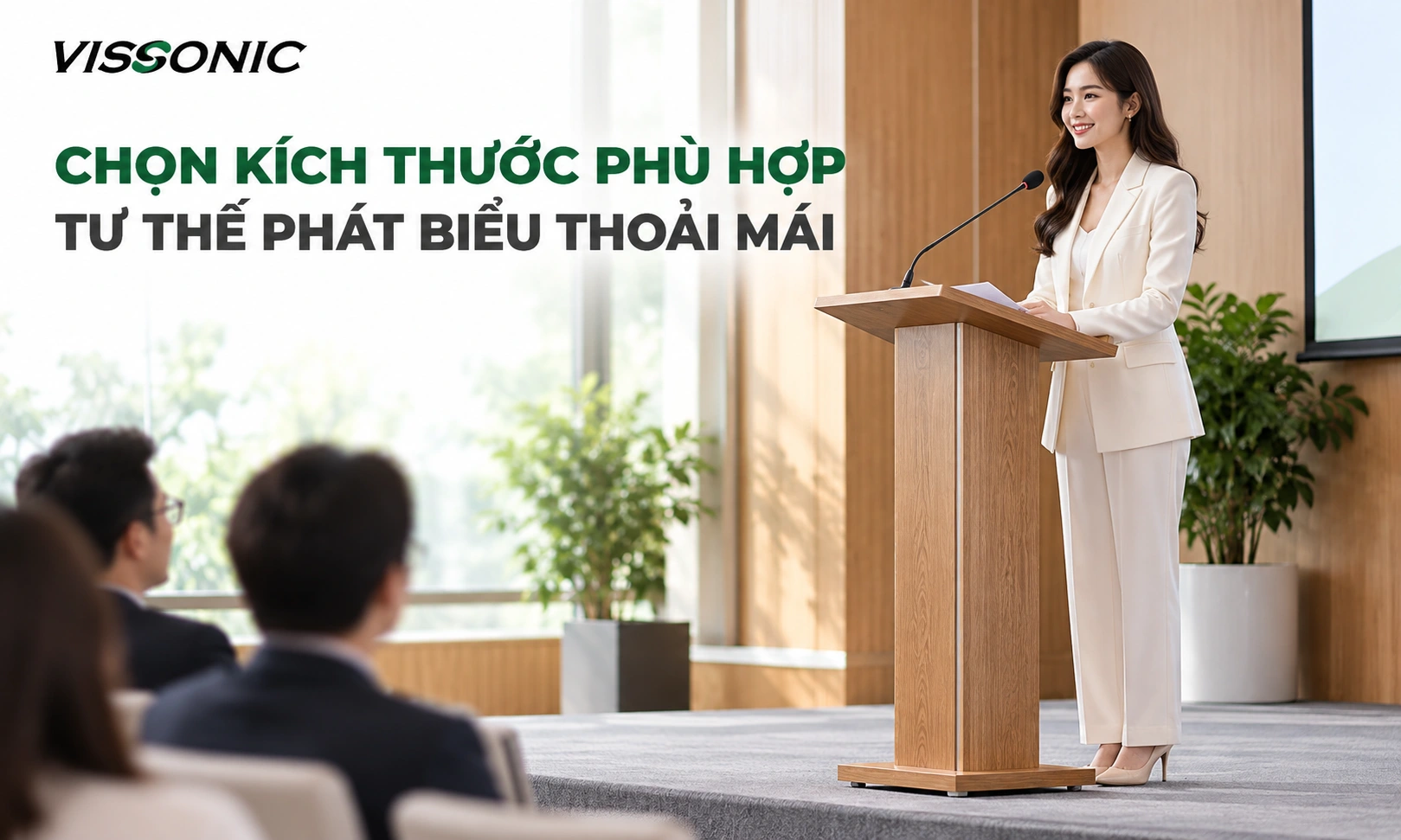 kích thước bục phát biểu