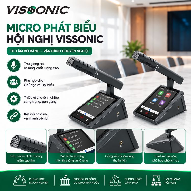 Micro hội nghị VIS-MAU-T kỹ thuật số đa phương tiện