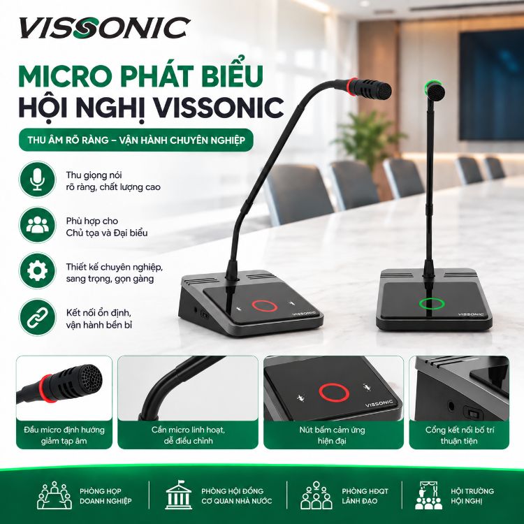 Đặc điểm của micro phát biểu hội nghị