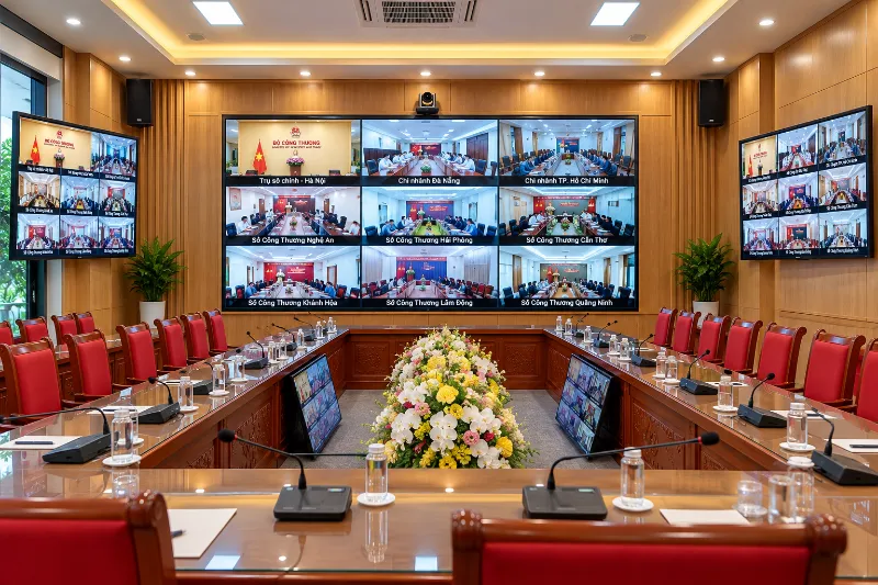 Phòng họp hội nghị truyền hình đa điểm